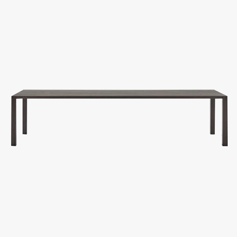Glam Brown Solid Wood Dining Table Rectangle Shape Standard Dining Table for Kitchen Without Chairs Clearhalo ' dining_table' 'Dining Tables & Seating' 'Dining Tables' 'furn' 'furn_dining_table' 'Furniture' 'furniture_dining_table' 'Kitchen & Dining Furniture' 'kitchen&dining_furn' 'kitchen' 'kitchen_dining_table' 3959185