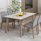 Industrial Sintered Stone Top Dining Table Rectangle Kitchen Dining Table with 4 Legs Base Clearhalo ' dining_table' 'Dining Tables & Seating' 'Dining Tables' 'furn' 'furn_dining_table' 'Furniture' 'furniture_dining_table' 'Kitchen & Dining Furniture' 'kitchen&dining_furn' 'kitchen' 'kitchen_dining_table' 3959191