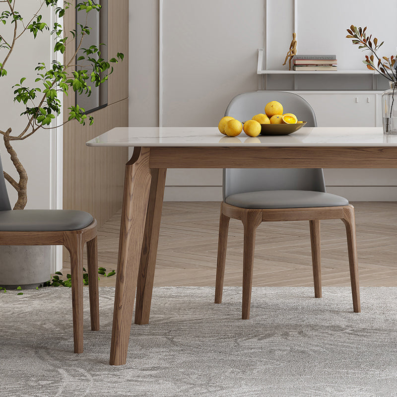 Industrial Sintered Stone Top Dining Table Rectangle Kitchen Dining Table with 4 Legs Base Clearhalo ' dining_table' 'Dining Tables & Seating' 'Dining Tables' 'furn' 'furn_dining_table' 'Furniture' 'furniture_dining_table' 'Kitchen & Dining Furniture' 'kitchen&dining_furn' 'kitchen' 'kitchen_dining_table' 3959195