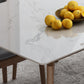Industrial Sintered Stone Top Dining Table Rectangle Kitchen Dining Table with 4 Legs Base Clearhalo ' dining_table' 'Dining Tables & Seating' 'Dining Tables' 'furn' 'furn_dining_table' 'Furniture' 'furniture_dining_table' 'Kitchen & Dining Furniture' 'kitchen&dining_furn' 'kitchen' 'kitchen_dining_table' 3959197