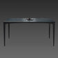 Metal Industrial Rectangle Dining Table Sintered Stone Table for Dining Room Black Without Chairs Clearhalo ' dining_table' 'Dining Tables & Seating' 'Dining Tables' 'furn' 'furn_dining_table' 'Furniture' 'furniture_dining_table' 'Kitchen & Dining Furniture' 'kitchen&dining_furn' 'kitchen' 'kitchen_dining_table' 3959213