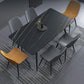 Metal Industrial Rectangle Dining Table Sintered Stone Table for Dining Room Clearhalo ' dining_table' 'Dining Tables & Seating' 'Dining Tables' 'furn' 'furn_dining_table' 'Furniture' 'furniture_dining_table' 'Kitchen & Dining Furniture' 'kitchen&dining_furn' 'kitchen' 'kitchen_dining_table' 3959216