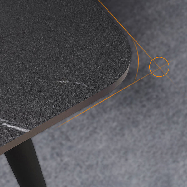 Metal Industrial Rectangle Dining Table Sintered Stone Table for Dining Room Clearhalo ' dining_table' 'Dining Tables & Seating' 'Dining Tables' 'furn' 'furn_dining_table' 'Furniture' 'furniture_dining_table' 'Kitchen & Dining Furniture' 'kitchen&dining_furn' 'kitchen' 'kitchen_dining_table' 3959219