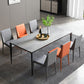 Metal Industrial Rectangle Dining Table Sintered Stone Table for Dining Room Clearhalo ' dining_table' 'Dining Tables & Seating' 'Dining Tables' 'furn' 'furn_dining_table' 'Furniture' 'furniture_dining_table' 'Kitchen & Dining Furniture' 'kitchen&dining_furn' 'kitchen' 'kitchen_dining_table' 3959223