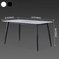 Metal Industrial Rectangle Dining Table Sintered Stone Table for Dining Room Clearhalo ' dining_table' 'Dining Tables & Seating' 'Dining Tables' 'furn' 'furn_dining_table' 'Furniture' 'furniture_dining_table' 'Kitchen & Dining Furniture' 'kitchen&dining_furn' 'kitchen' 'kitchen_dining_table' 3959226