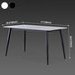 Metal Industrial Rectangle Dining Table Sintered Stone Table for Dining Room Clearhalo ' dining_table' 'Dining Tables & Seating' 'Dining Tables' 'furn' 'furn_dining_table' 'Furniture' 'furniture_dining_table' 'Kitchen & Dining Furniture' 'kitchen&dining_furn' 'kitchen' 'kitchen_dining_table' 3959232