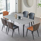 Metal Industrial Rectangle Dining Table Sintered Stone Table with Black Legs Gray Without Chairs Clearhalo ' dining_table' 'Dining Tables & Seating' 'Dining Tables' 'furn' 'furn_dining_table' 'Furniture' 'furniture_dining_table' 'Kitchen & Dining Furniture' 'kitchen&dining_furn' 'kitchen' 'kitchen_dining_table' 3959250