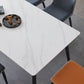 Metal Industrial Rectangle Dining Table Sintered Stone Table with Black Legs Clearhalo ' dining_table' 'Dining Tables & Seating' 'Dining Tables' 'furn' 'furn_dining_table' 'Furniture' 'furniture_dining_table' 'Kitchen & Dining Furniture' 'kitchen&dining_furn' 'kitchen' 'kitchen_dining_table' 3959254