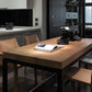 Rectangle Modern Dining Table Wood Color Trestle Base Dining Table with Solid Wood Clearhalo ' dining_table' 'Dining Tables & Seating' 'Dining Tables' 'furn' 'furn_dining_table' 'Furniture' 'furniture_dining_table' 'Kitchen & Dining Furniture' 'kitchen&dining_furn' 'kitchen' 'kitchen_dining_table' 3959323