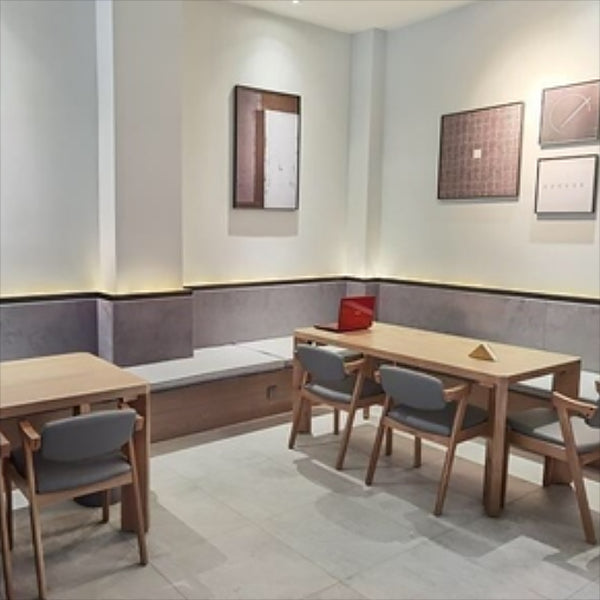 Rectangle Modern Style Dining Table Two-Color Fixed Table with Solid Wood Clearhalo ' dining_table' 'Dining Tables & Seating' 'Dining Tables' 'furn' 'furn_dining_table' 'Furniture' 'furniture_dining_table' 'Kitchen & Dining Furniture' 'kitchen&dining_furn' 'kitchen' 'kitchen_dining_table' 3959337