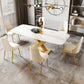 Traditional Luxury Style Dining Table White Rectangle Sintered Stone Table Clearhalo ' dining_table' 'Dining Tables & Seating' 'Dining Tables' 'furn' 'furn_dining_table' 'Furniture' 'furniture_dining_table' 'Kitchen & Dining Furniture' 'kitchen&dining_furn' 'kitchen' 'kitchen_dining_table' 3959348