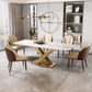 Traditional Luxury Style Dining Table White Rectangle Sintered Stone Table Clearhalo ' dining_table' 'Dining Tables & Seating' 'Dining Tables' 'furn' 'furn_dining_table' 'Furniture' 'furniture_dining_table' 'Kitchen & Dining Furniture' 'kitchen&dining_furn' 'kitchen' 'kitchen_dining_table' 3959359
