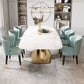 Traditional Luxury Style Dining Table White Rectangle Sintered Stone Table Clearhalo ' dining_table' 'Dining Tables & Seating' 'Dining Tables' 'furn' 'furn_dining_table' 'Furniture' 'furniture_dining_table' 'Kitchen & Dining Furniture' 'kitchen&dining_furn' 'kitchen' 'kitchen_dining_table' 3959362