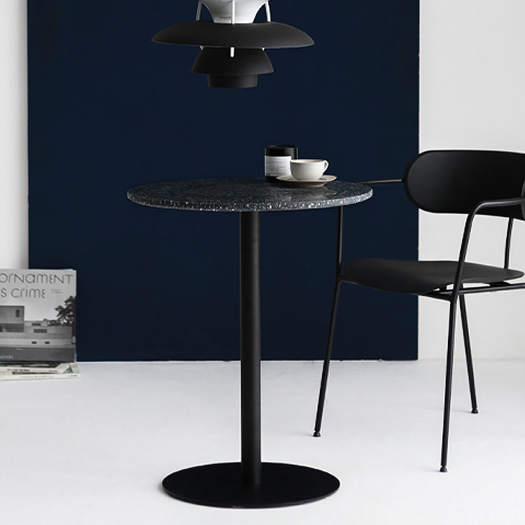 Round Dining Dinette Table Simplicity Style Pedestal Casual Furniture for Home Clearhalo ' dining_table' 'Dining Tables & Seating' 'Dining Tables' 'furn' 'furn_dining_table' 'Furniture' 'furniture_dining_table' 'Kitchen & Dining Furniture' 'kitchen&dining_furn' 'kitchen' 'kitchen_dining_table' 3959379