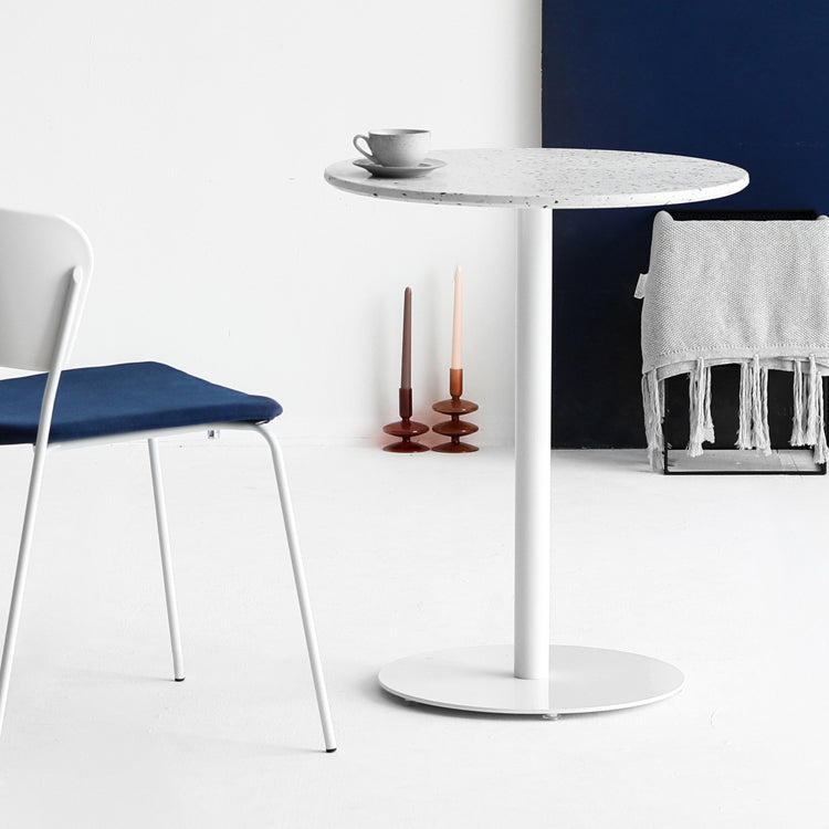 Round Dining Dinette Table Simplicity Style Pedestal Casual Furniture for Home Clearhalo ' dining_table' 'Dining Tables & Seating' 'Dining Tables' 'furn' 'furn_dining_table' 'Furniture' 'furniture_dining_table' 'Kitchen & Dining Furniture' 'kitchen&dining_furn' 'kitchen' 'kitchen_dining_table' 3959382