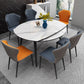Contemporary Style Furniture 4-foot Round Dining Site Table with Drop Leaf Clearhalo ' dining_table' 'Dining Tables & Seating' 'Dining Tables' 'furn' 'furn_dining_table' 'Furniture' 'furniture_dining_table' 'Kitchen & Dining Furniture' 'kitchen&dining_furn' 'kitchen' 'kitchen_dining_table' 3959417