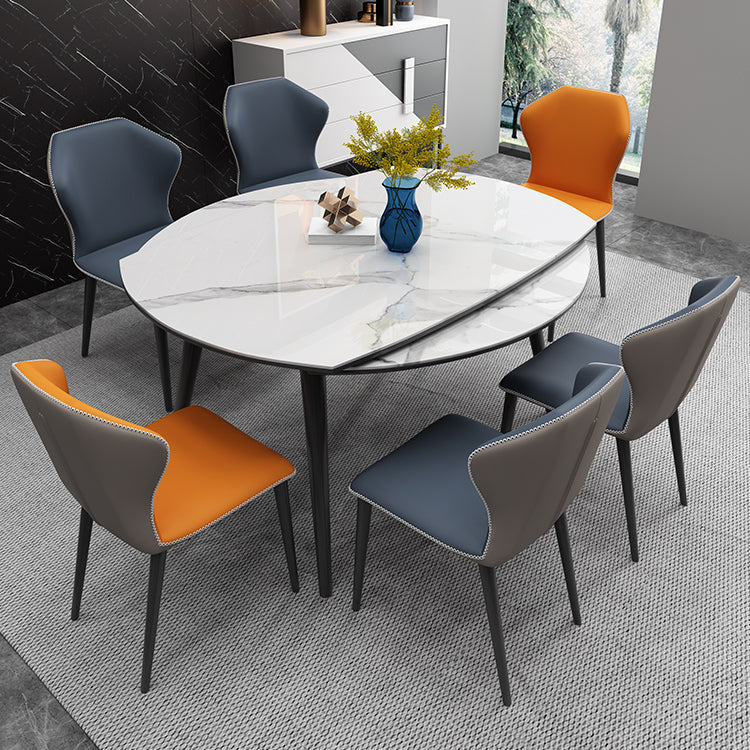 Contemporary Style Furniture 4-foot Round Dining Site Table with Drop Leaf Clearhalo ' dining_table' 'Dining Tables & Seating' 'Dining Tables' 'furn' 'furn_dining_table' 'Furniture' 'furniture_dining_table' 'Kitchen & Dining Furniture' 'kitchen&dining_furn' 'kitchen' 'kitchen_dining_table' 3959417