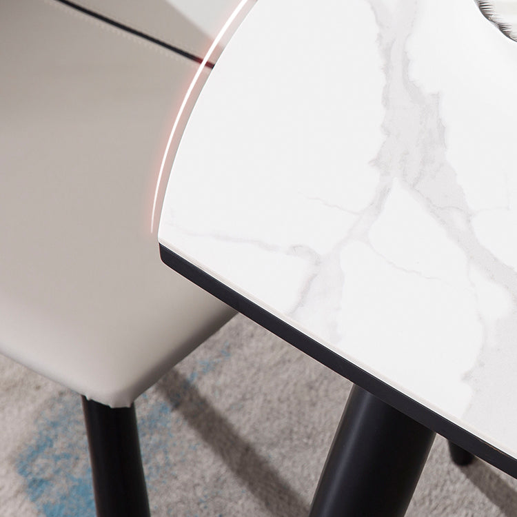 Contemporary Style Furniture 4-foot Round Dining Site Table with Drop Leaf Clearhalo ' dining_table' 'Dining Tables & Seating' 'Dining Tables' 'furn' 'furn_dining_table' 'Furniture' 'furniture_dining_table' 'Kitchen & Dining Furniture' 'kitchen&dining_furn' 'kitchen' 'kitchen_dining_table' 3959425