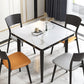 Contemporary Style 46'' Dining Table Stone Round Dining Room Collection for Indoor Clearhalo ' dining_table' 'Dining Tables & Seating' 'Dining Tables' 'furn' 'furn_dining_table' 'Furniture' 'furniture_dining_table' 'Kitchen & Dining Furniture' 'kitchen&dining_furn' 'kitchen' 'kitchen_dining_table' 3959429