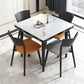 Contemporary Style 46'' Dining Table Stone Round Dining Room Collection for Indoor Clearhalo ' dining_table' 'Dining Tables & Seating' 'Dining Tables' 'furn' 'furn_dining_table' 'Furniture' 'furniture_dining_table' 'Kitchen & Dining Furniture' 'kitchen&dining_furn' 'kitchen' 'kitchen_dining_table' 3959436