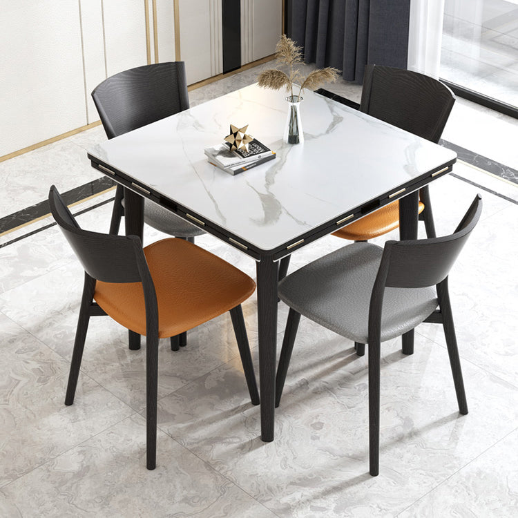 Contemporary Style 46'' Dining Table Stone Round Dining Room Collection for Indoor Clearhalo ' dining_table' 'Dining Tables & Seating' 'Dining Tables' 'furn' 'furn_dining_table' 'Furniture' 'furniture_dining_table' 'Kitchen & Dining Furniture' 'kitchen&dining_furn' 'kitchen' 'kitchen_dining_table' 3959436