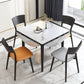Contemporary Style 46'' Dining Table Stone Round Dining Room Collection for Indoor Clearhalo ' dining_table' 'Dining Tables & Seating' 'Dining Tables' 'furn' 'furn_dining_table' 'Furniture' 'furniture_dining_table' 'Kitchen & Dining Furniture' 'kitchen&dining_furn' 'kitchen' 'kitchen_dining_table' 3959437