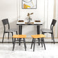 Contemporary Style 46'' Dining Table Stone Round Dining Room Collection for Indoor Clearhalo ' dining_table' 'Dining Tables & Seating' 'Dining Tables' 'furn' 'furn_dining_table' 'Furniture' 'furniture_dining_table' 'Kitchen & Dining Furniture' 'kitchen&dining_furn' 'kitchen' 'kitchen_dining_table' 3959438