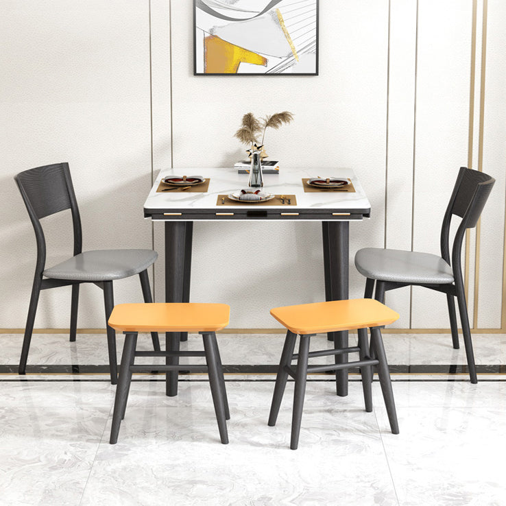 Contemporary Style 46'' Dining Table Stone Round Dining Room Collection for Indoor Clearhalo ' dining_table' 'Dining Tables & Seating' 'Dining Tables' 'furn' 'furn_dining_table' 'Furniture' 'furniture_dining_table' 'Kitchen & Dining Furniture' 'kitchen&dining_furn' 'kitchen' 'kitchen_dining_table' 3959438