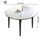 Contemporary Style 46'' Dining Table Stone Round Dining Room Collection for Indoor Clearhalo ' dining_table' 'Dining Tables & Seating' 'Dining Tables' 'furn' 'furn_dining_table' 'Furniture' 'furniture_dining_table' 'Kitchen & Dining Furniture' 'kitchen&dining_furn' 'kitchen' 'kitchen_dining_table' 3959440