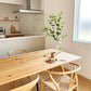 Contemporary Style Pine Dining Table 4 Legs Solid Wood Base Rectangle Table for Home Clearhalo ' dining_table' 'Dining Tables & Seating' 'Dining Tables' 'furn' 'furn_dining_table' 'Furniture' 'furniture_dining_table' 'Kitchen & Dining Furniture' 'kitchen&dining_furn' 'kitchen' 'kitchen_dining_table' 3959448