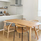 Contemporary Style Pine Dining Table 4 Legs Solid Wood Base Rectangle Table for Home Clearhalo ' dining_table' 'Dining Tables & Seating' 'Dining Tables' 'furn' 'furn_dining_table' 'Furniture' 'furniture_dining_table' 'Kitchen & Dining Furniture' 'kitchen&dining_furn' 'kitchen' 'kitchen_dining_table' 3959452