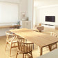 Contemporary Style Pine Dining Table 4 Legs Solid Wood Base Rectangle Table for Home Clearhalo ' dining_table' 'Dining Tables & Seating' 'Dining Tables' 'furn' 'furn_dining_table' 'Furniture' 'furniture_dining_table' 'Kitchen & Dining Furniture' 'kitchen&dining_furn' 'kitchen' 'kitchen_dining_table' 3959453