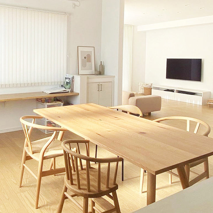 Contemporary Style Pine Dining Table 4 Legs Solid Wood Base Rectangle Table for Home Clearhalo ' dining_table' 'Dining Tables & Seating' 'Dining Tables' 'furn' 'furn_dining_table' 'Furniture' 'furniture_dining_table' 'Kitchen & Dining Furniture' 'kitchen&dining_furn' 'kitchen' 'kitchen_dining_table' 3959453