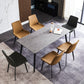 Industrial Standard Sintered Stone Top Dining Table Rectangle Dining Table for Kitchen Clearhalo ' dining_table' 'Dining Tables & Seating' 'Dining Tables' 'furn' 'furn_dining_table' 'Furniture' 'furniture_dining_table' 'Kitchen & Dining Furniture' 'kitchen&dining_furn' 'kitchen' 'kitchen_dining_table' 3959459