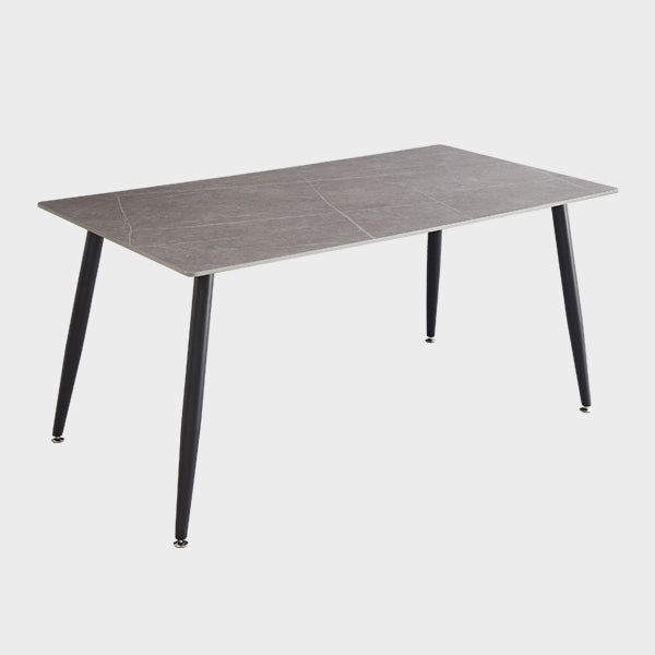Industrial Standard Sintered Stone Top Dining Table Rectangle Dining Table for Kitchen Clearhalo ' dining_table' 'Dining Tables & Seating' 'Dining Tables' 'furn' 'furn_dining_table' 'Furniture' 'furniture_dining_table' 'Kitchen & Dining Furniture' 'kitchen&dining_furn' 'kitchen' 'kitchen_dining_table' 3959466