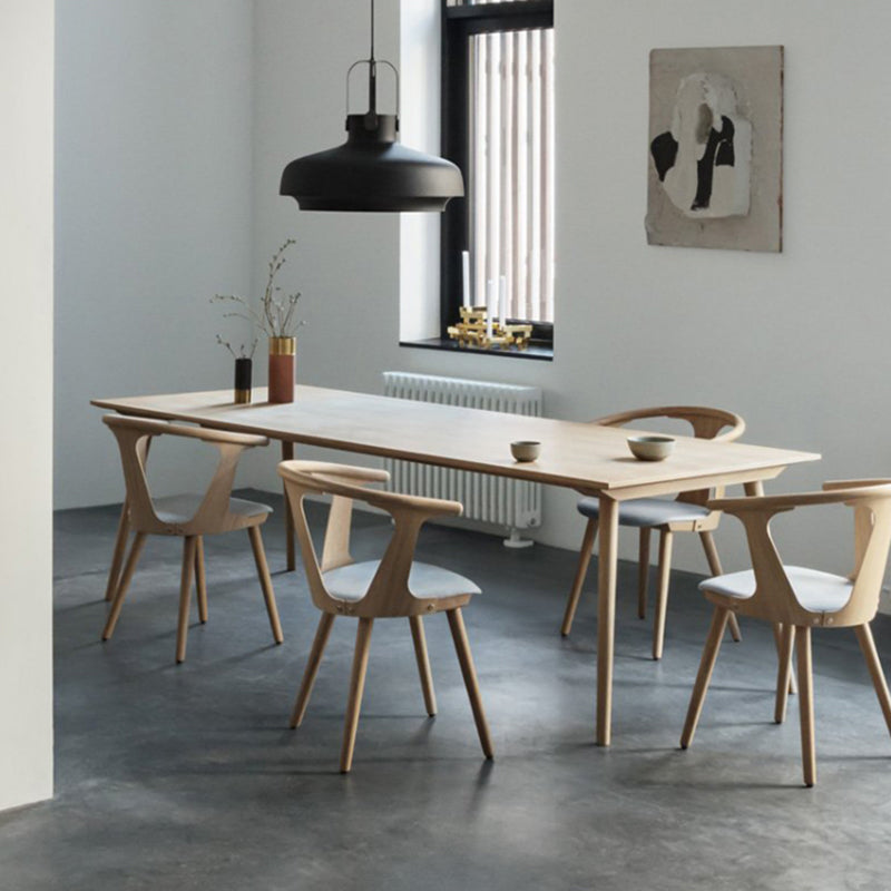 Rectangle Shape Wood Color Dining Table Solid Wood Table Minimalist with 4 Legs Clearhalo ' dining_table' 'Dining Tables & Seating' 'Dining Tables' 'furn' 'furn_dining_table' 'Furniture' 'furniture_dining_table' 'Kitchen & Dining Furniture' 'kitchen&dining_furn' 'kitchen' 'kitchen_dining_table' 3959490