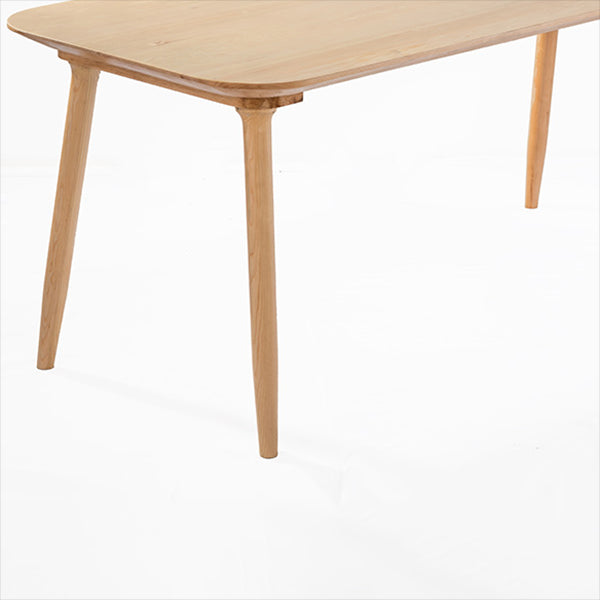Rectangle Shape Wood Color Dining Table Solid Wood Table Minimalist with 4 Legs Clearhalo ' dining_table' 'Dining Tables & Seating' 'Dining Tables' 'furn' 'furn_dining_table' 'Furniture' 'furniture_dining_table' 'Kitchen & Dining Furniture' 'kitchen&dining_furn' 'kitchen' 'kitchen_dining_table' 3959496