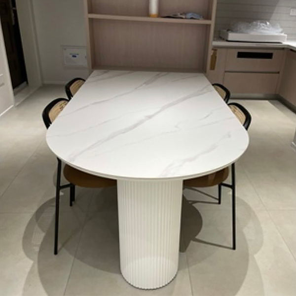 Free Form Three-Color Dining Table Simplicity 3 Legs Table for Dining Room White Without Chairs Clearhalo ' dining_table' 'Dining Tables & Seating' 'Dining Tables' 'furn' 'furn_dining_table' 'Furniture' 'furniture_dining_table' 'Kitchen & Dining Furniture' 'kitchen&dining_furn' 'kitchen' 'kitchen_dining_table' 3959509
