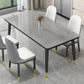 Industrial Standard Rectangle Shape Dining Table Sintered Stone Top Dining Table for Kitchen Clearhalo ' dining_table' 'Dining Tables & Seating' 'Dining Tables' 'furn' 'furn_dining_table' 'Furniture' 'furniture_dining_table' 'Kitchen & Dining Furniture' 'kitchen&dining_furn' 'kitchen' 'kitchen_dining_table' 3959534