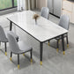 Industrial Standard Rectangle Shape Dining Table Sintered Stone Top Dining Table for Kitchen White Without Chairs Clearhalo ' dining_table' 'Dining Tables & Seating' 'Dining Tables' 'furn' 'furn_dining_table' 'Furniture' 'furniture_dining_table' 'Kitchen & Dining Furniture' 'kitchen&dining_furn' 'kitchen' 'kitchen_dining_table' 3959535