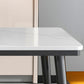 Industrial Standard Rectangle Shape Dining Table Sintered Stone Top Dining Table for Kitchen Clearhalo ' dining_table' 'Dining Tables & Seating' 'Dining Tables' 'furn' 'furn_dining_table' 'Furniture' 'furniture_dining_table' 'Kitchen & Dining Furniture' 'kitchen&dining_furn' 'kitchen' 'kitchen_dining_table' 3959541