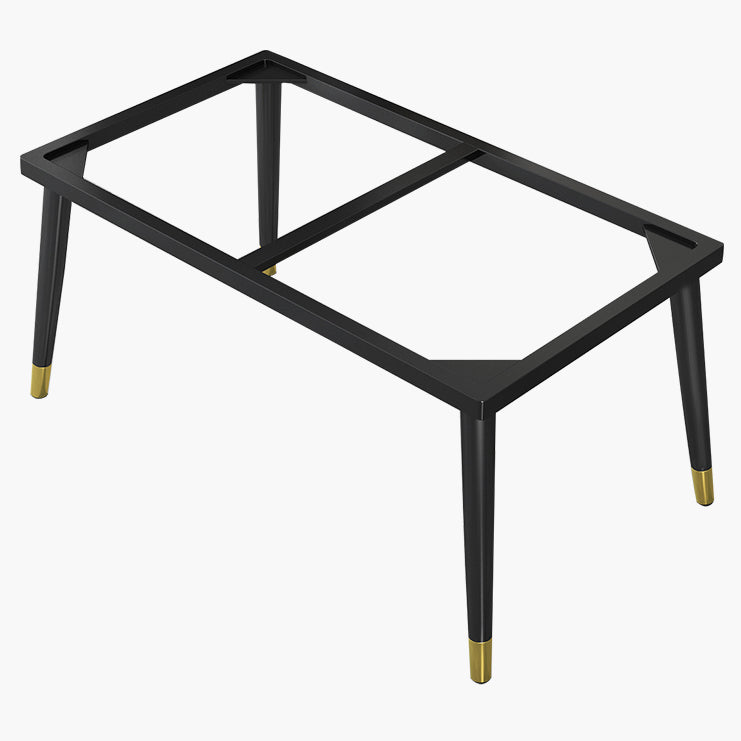 Industrial Standard Rectangle Shape Dining Table Sintered Stone Top Dining Table for Kitchen Clearhalo ' dining_table' 'Dining Tables & Seating' 'Dining Tables' 'furn' 'furn_dining_table' 'Furniture' 'furniture_dining_table' 'Kitchen & Dining Furniture' 'kitchen&dining_furn' 'kitchen' 'kitchen_dining_table' 3959542