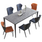 Minimalist Rectangle Shape Dining Table Standard Sintered Stone Top Dining Table for Kitchen Clearhalo ' dining_table' 'Dining Tables & Seating' 'Dining Tables' 'furn' 'furn_dining_table' 'Furniture' 'furniture_dining_table' 'Kitchen & Dining Furniture' 'kitchen&dining_furn' 'kitchen' 'kitchen_dining_table' 3959554