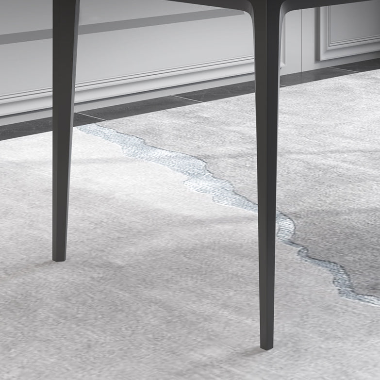 Minimalist Rectangle Shape Dining Table Standard Sintered Stone Top Dining Table for Kitchen Clearhalo ' dining_table' 'Dining Tables & Seating' 'Dining Tables' 'furn' 'furn_dining_table' 'Furniture' 'furniture_dining_table' 'Kitchen & Dining Furniture' 'kitchen&dining_furn' 'kitchen' 'kitchen_dining_table' 3959556