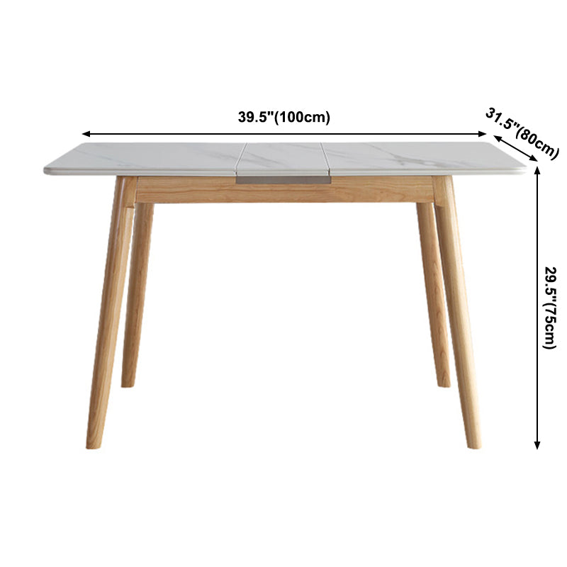 Rectangle Extendable Stone Dining Site Table Traditional Luxury Dinette Table for Home Clearhalo ' dining_table' 'Dining Tables & Seating' 'Dining Tables' 'furn' 'furn_dining_table' 'Furniture' 'furniture_dining_table' 'Kitchen & Dining Furniture' 'kitchen&dining_furn' 'kitchen' 'kitchen_dining_table' 3959605