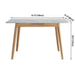 Rectangle Extendable Stone Dining Site Table Traditional Luxury Dinette Table for Home Clearhalo ' dining_table' 'Dining Tables & Seating' 'Dining Tables' 'furn' 'furn_dining_table' 'Furniture' 'furniture_dining_table' 'Kitchen & Dining Furniture' 'kitchen&dining_furn' 'kitchen' 'kitchen_dining_table' 3959607
