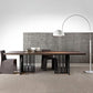 Metal Industrial Rectangular Dining Table Wood Top Dining Table for Kitchen Clearhalo ' dining_table' 'Dining Tables & Seating' 'Dining Tables' 'furn' 'furn_dining_table' 'Furniture' 'furniture_dining_table' 'Kitchen & Dining Furniture' 'kitchen&dining_furn' 'kitchen' 'kitchen_dining_table' 3959608