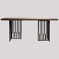 Metal Industrial Rectangular Dining Table Wood Top Dining Table for Kitchen Clearhalo ' dining_table' 'Dining Tables & Seating' 'Dining Tables' 'furn' 'furn_dining_table' 'Furniture' 'furniture_dining_table' 'Kitchen & Dining Furniture' 'kitchen&dining_furn' 'kitchen' 'kitchen_dining_table' 3959611