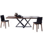 Metal Industrial Rectangle Dining Table Solid Wood Table for Dining Room and Kitchen Clearhalo ' dining_table' 'Dining Tables & Seating' 'Dining Tables' 'furn' 'furn_dining_table' 'Furniture' 'furniture_dining_table' 'Kitchen & Dining Furniture' 'kitchen&dining_furn' 'kitchen' 'kitchen_dining_table' 3959626