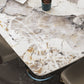 Metal Traditional Luxury Rectangle Table Sintered Stone Table for Dining Room and Kitchen Clearhalo ' dining_table' 'Dining Tables & Seating' 'Dining Tables' 'furn' 'furn_dining_table' 'Furniture' 'furniture_dining_table' 'Kitchen & Dining Furniture' 'kitchen&dining_furn' 'kitchen' 'kitchen_dining_table' 3959651